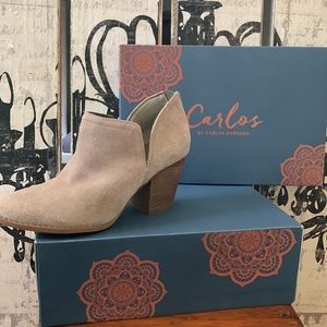 Carlos Santana Carmin suede booties size 7.5.